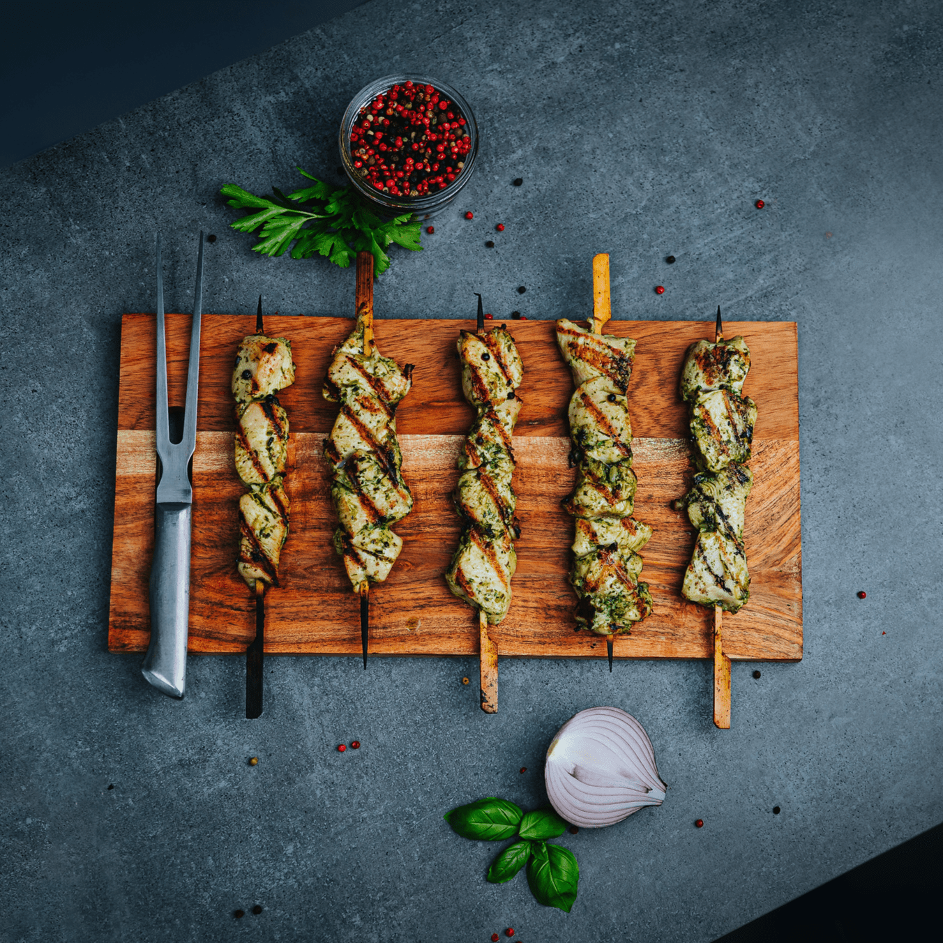 kyllingespyd m. French Garden Marinade - 15x100g