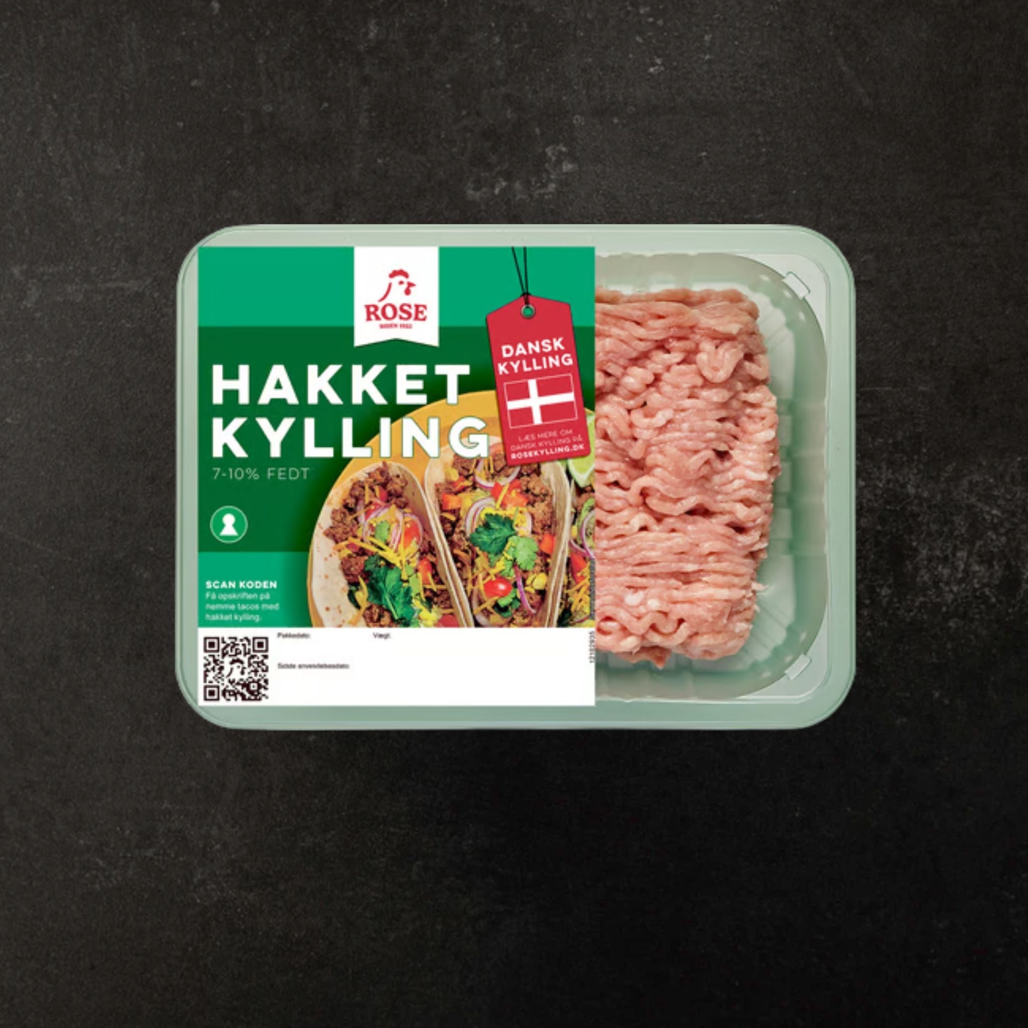 Hakket kyllingekød 1 kg Rose